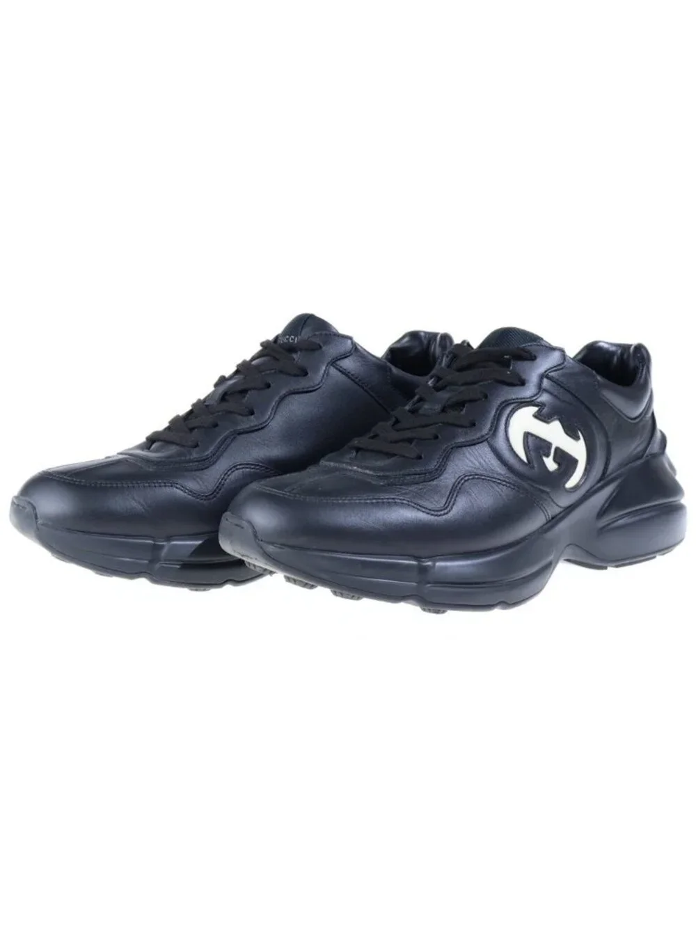 Gucci Rhyton Interlocking G High Top Sneakers Black 8
